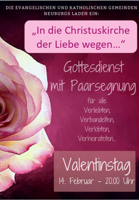 Plakat Gottesdienst Valentinstag