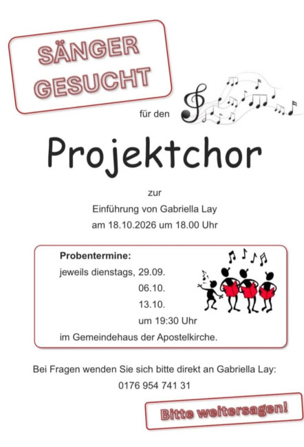 Plakat Projektchor