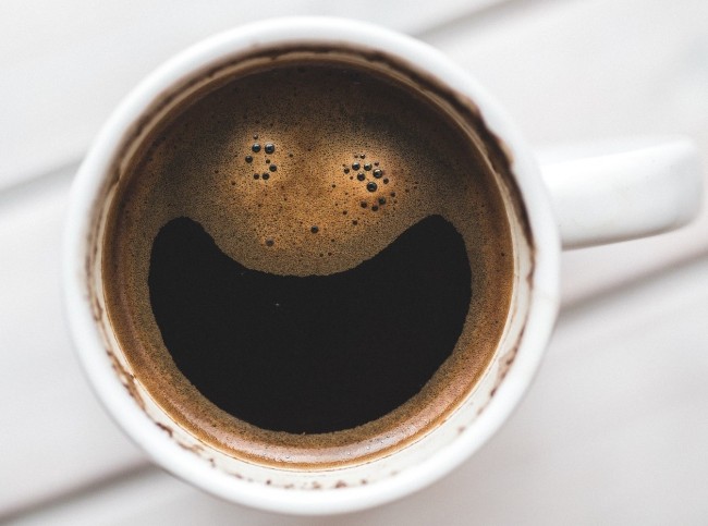 Lächelnde Kaffeetasse