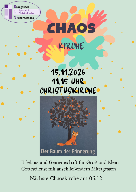Plakat Chaoskirche November